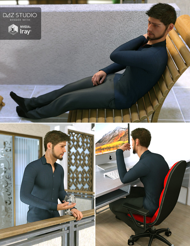 Hearth & Home for Genesis 8 Male Hearth & Home for Genesis 8 Male