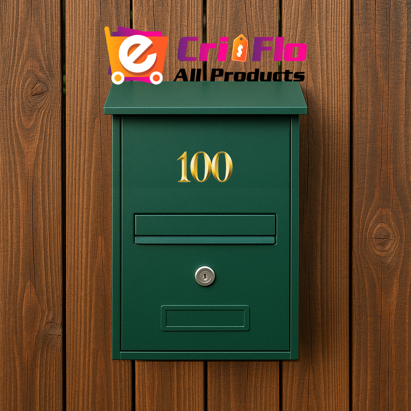 Numar cifra 100, Pentru casa, Efect 3D, Numere de usa, cutie postala, apartament, hotel, birou, camera, curte, cafenea, Autoadeziv, Cri-Flo, Culoare Auriu, Inaltime 8 cm