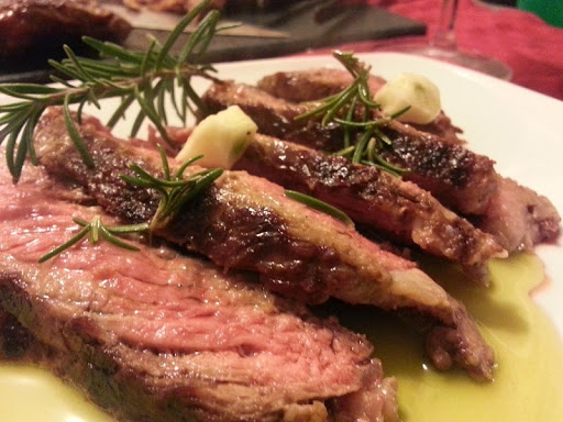 Tagliata di manzo al rosmarino
