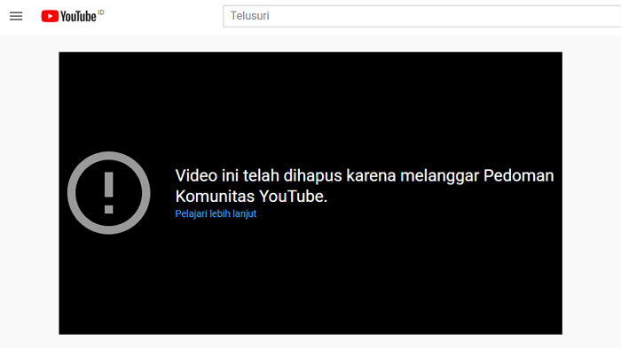 Video prank Ferdinan itu kini telah hilang dan tak bisa disaksikan lagi di kanal YouTube.