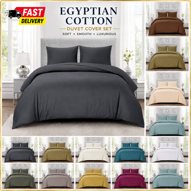 Luxury Poly Cotton Duvet Cover Bedding Set
