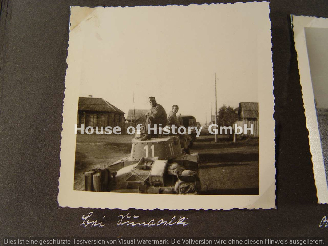 FOTOALBUM eines Angehörigen der Kraftfahr Ersatzabteilung 12 und später im 1.Panzer Regiment 21, Ein