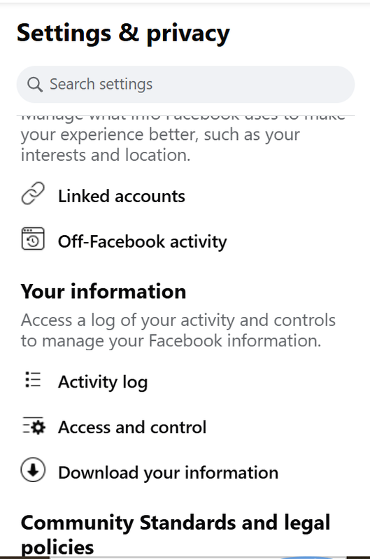 linked account