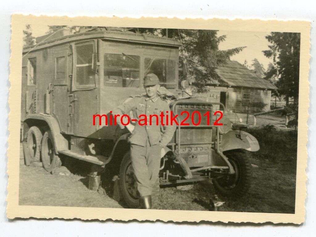 Wehrmacht, LKW, Funkkraftwagen, Kurbelmast, Asún