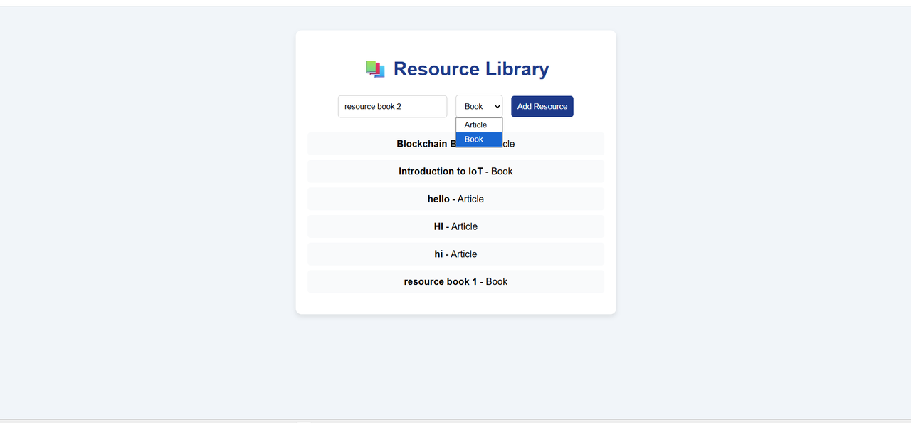 Resource App Screenshot