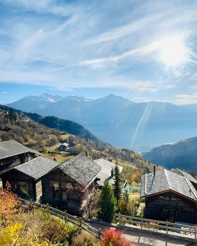 Swiss alpine village