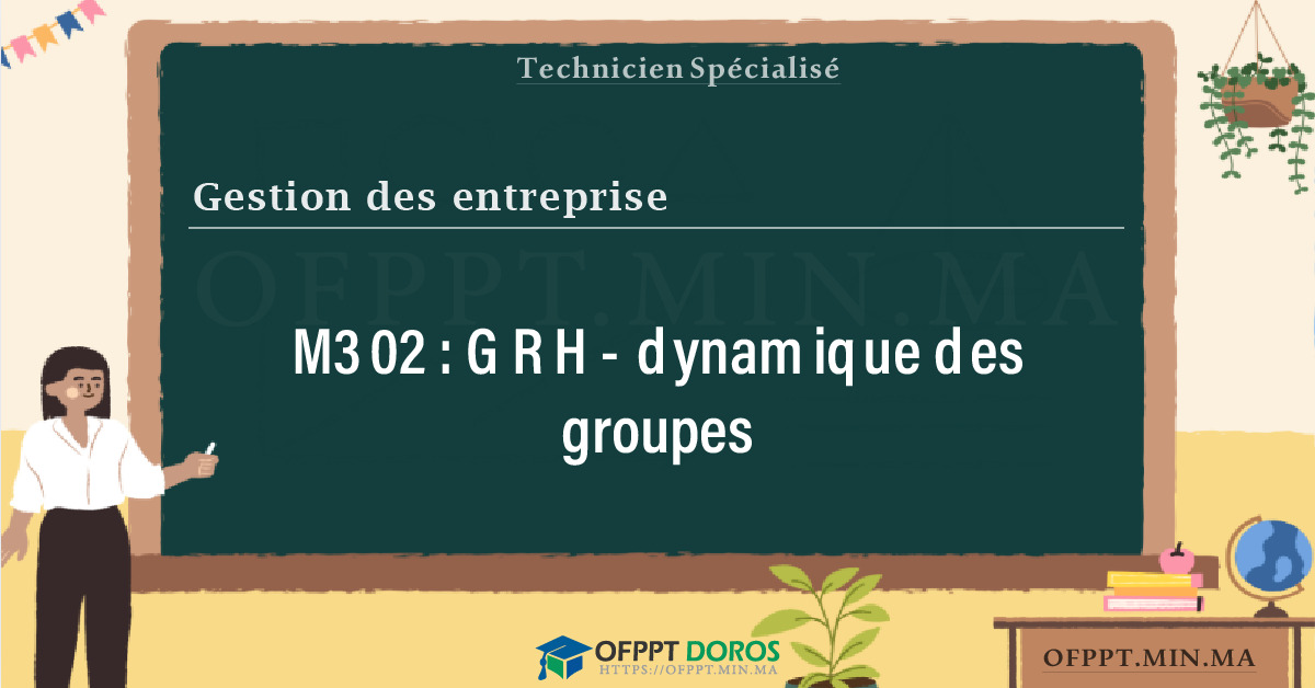 Sommaire détaillé du cours GRH- dynamique des groupes M302 OFPPT - Structure du module