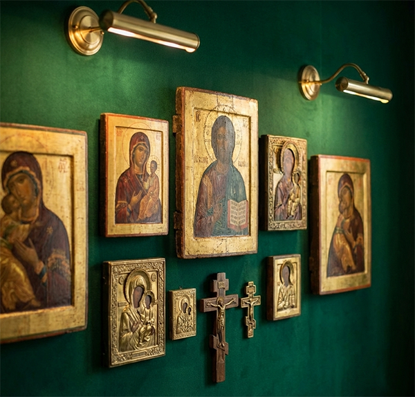 Старинные иконы в современном интерьере