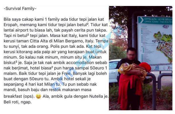 Keluarga ini tidur di tepi jalan saat berlibur ke Italia demi hemat biaya?