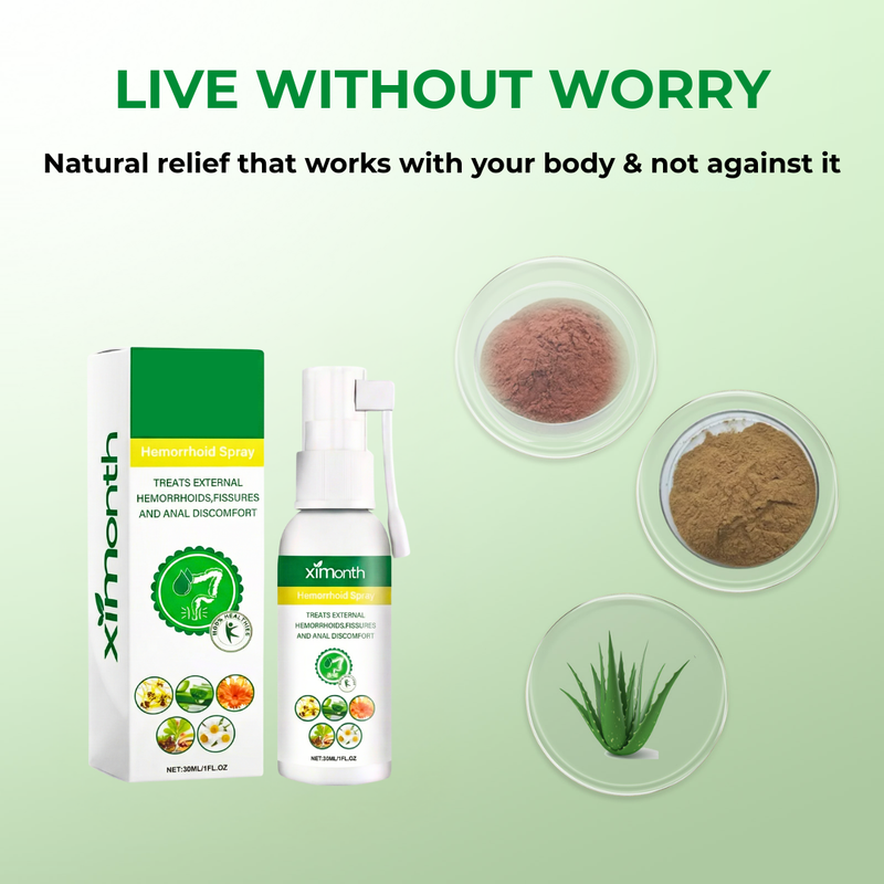 Oona Hemorrhoid Prevention Spray - Natural Ingredients