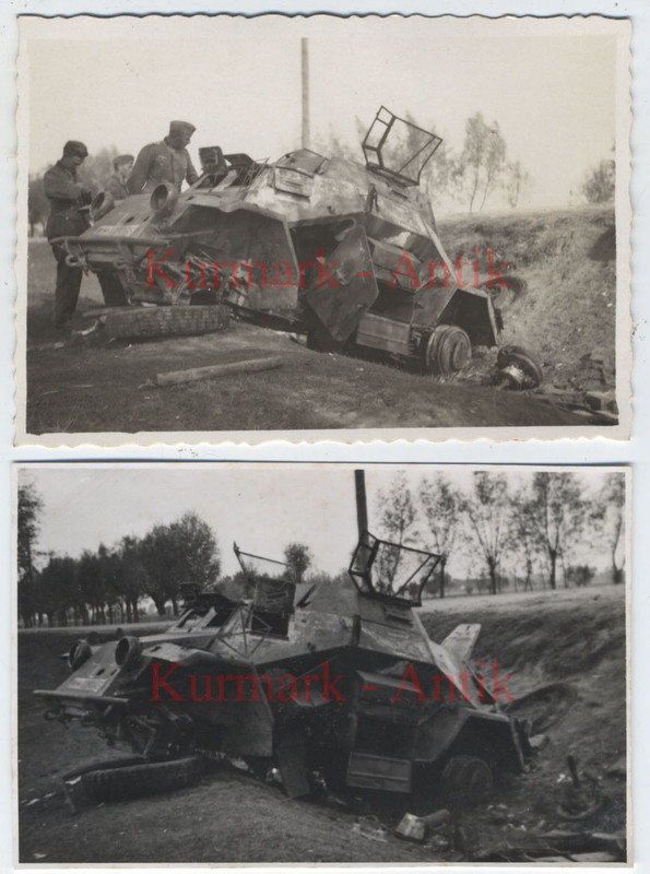 Fotos Wehrmacht 11.Inf.Reg.133 Polen Feldzug Dobrosin Panzer Spä