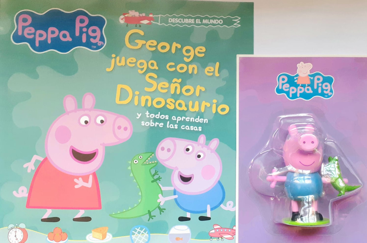 PEPPA PIG, GEORGE JUEGA CON EL SEÑOR DINOSAURIO+ MUÑECO