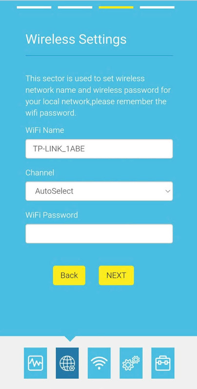 WiFi Name and Password Setup