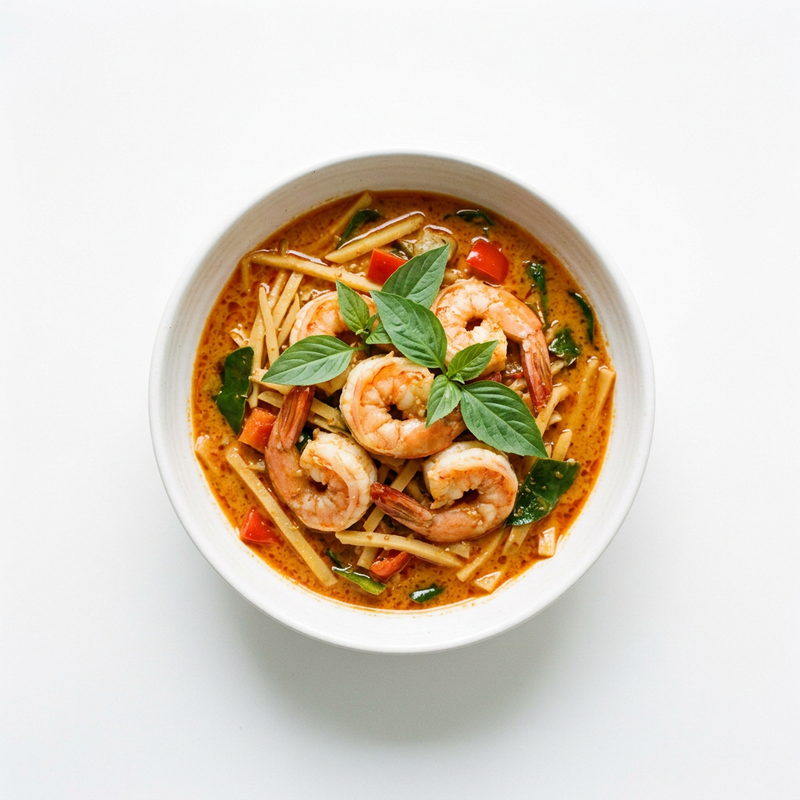 Curry Rojo con Langostino