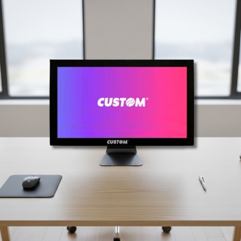 Furação VESA na traseira do monitor para montagem versátil