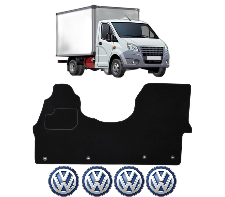 Set Covorase Presuri Volkswagen CRAFTER 30-50 Van (2E_) din 2006-2016, Auto, Material Textil Mocheta, 4 Stickere auto cu Volkswagen