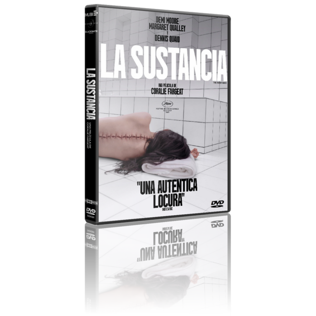 Portada - La Sustancia (The Substance) [DVD9 Custom][Pal][Cast/Ing/Fra/Lat][Sub:Varios][Terror/C.Ficción][2024]