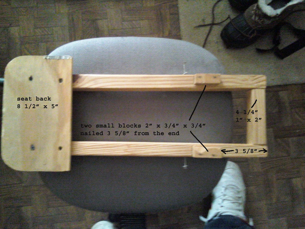 seat back front view