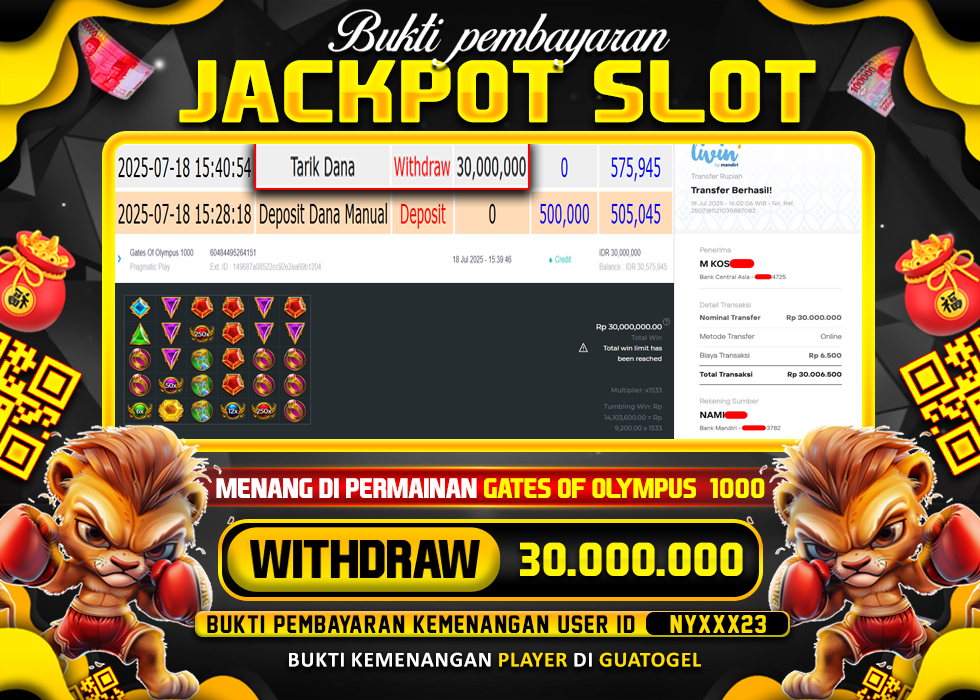 BUKTI JACKPOT LUNAS GUATOGEL