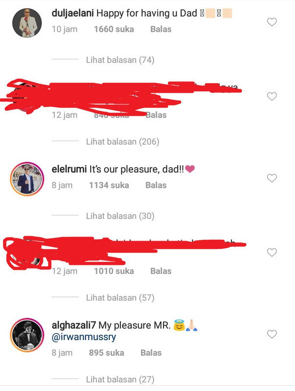 Balasan Al El Dul pada unggahan Irwan Mussry