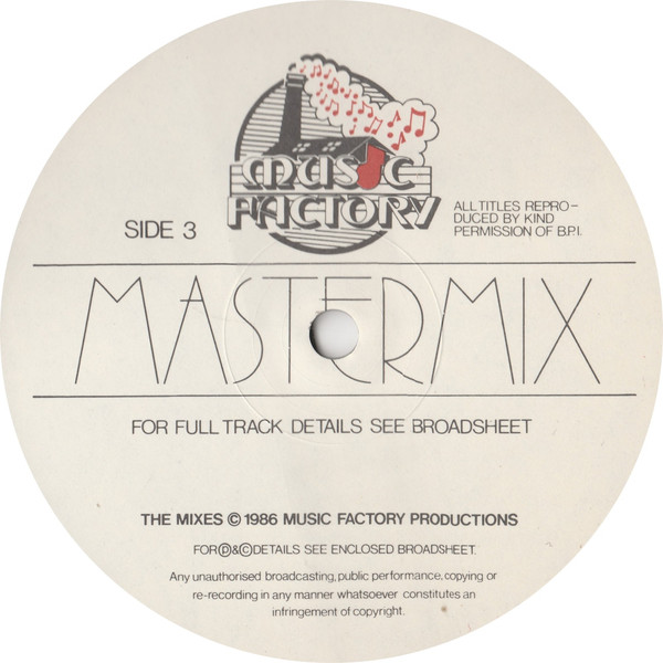 18/02/2023 - Various – Music Factory Mastermix - Issue No. 1 (2 x Vinyl, 12", 45 RPM, Partially Mixed)(	Music Factory – MFMM 1)   1986 R-4208192-1643302532-7689