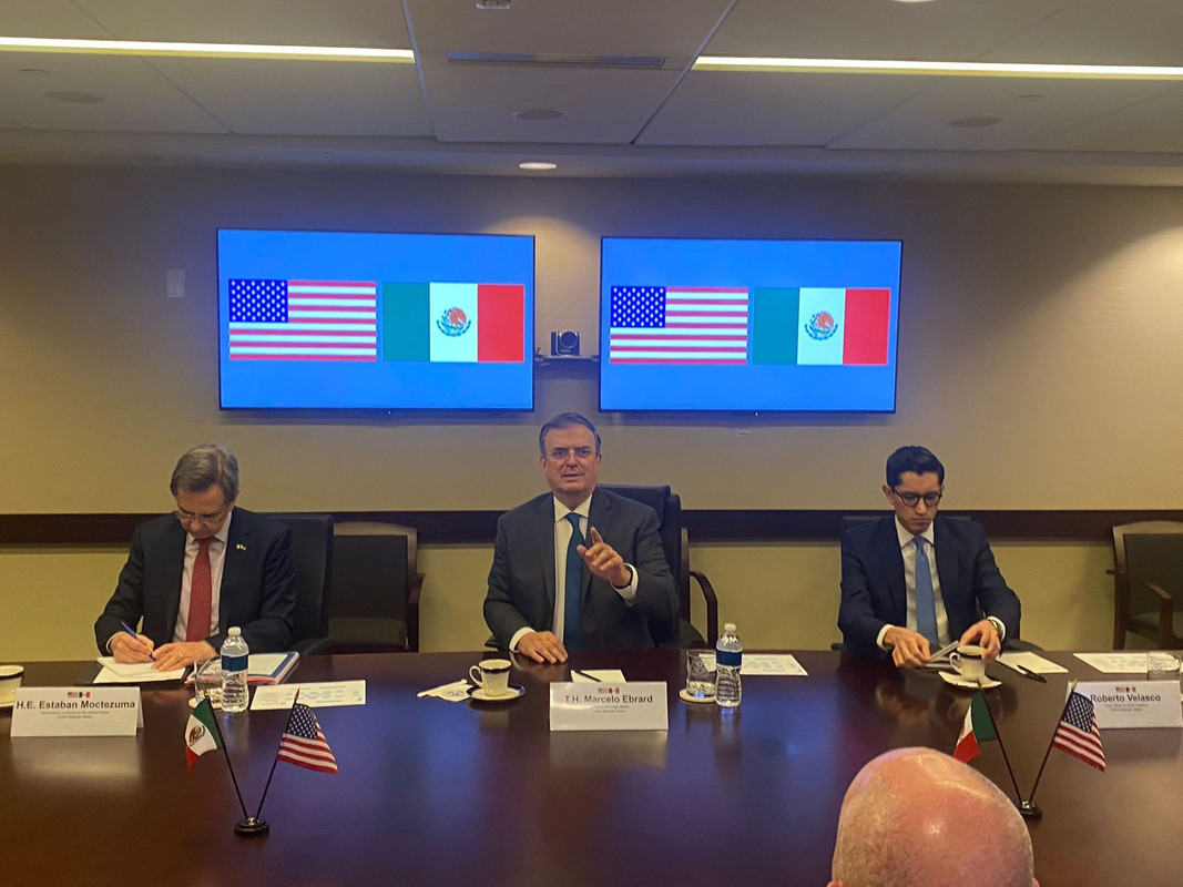 Ebrard y Mayorkas se reunieron en Washington; hablan de cooperación