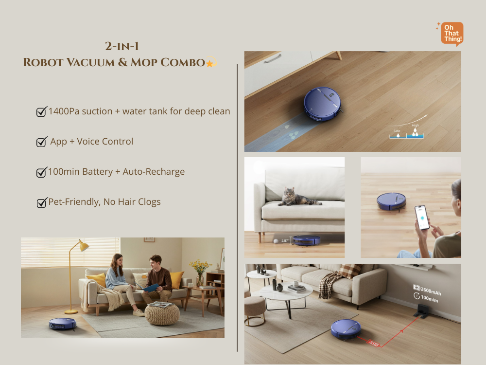 Smart Robot Vacuum and Mop