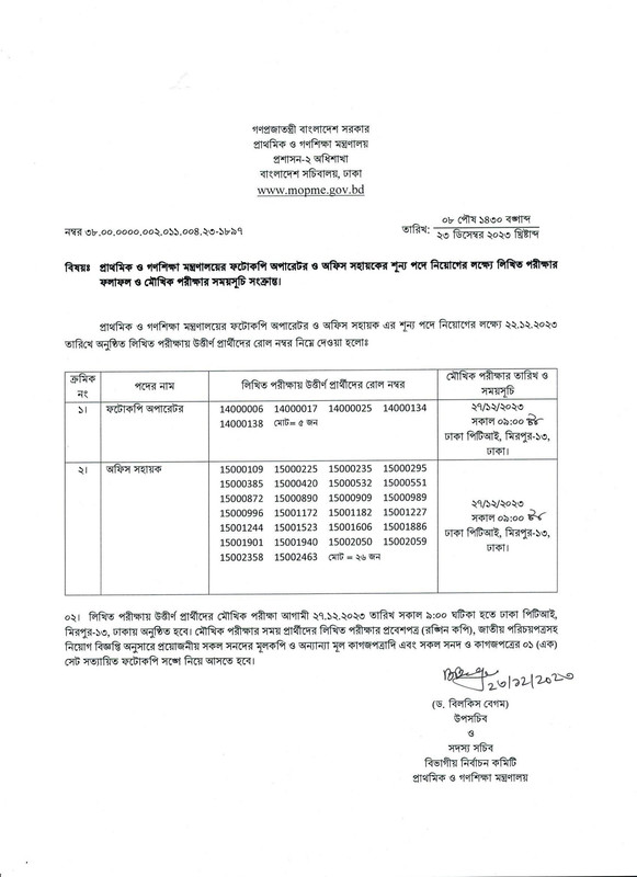 MOPME-MLSS-Exam-Result-2023-PDF