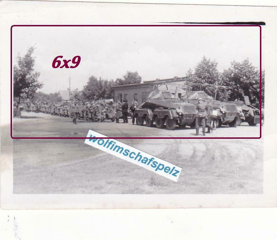 Foto schwerer Panzer Spähwagen Sd.Kfz. 232 Funk Tarn camo