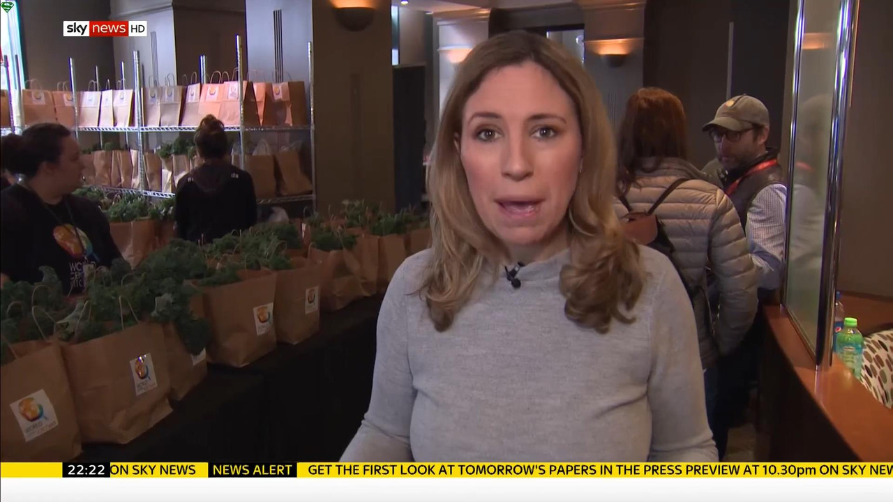 24 January - 22.00.00 - Sky News At 10. Anna Botting with the ma
