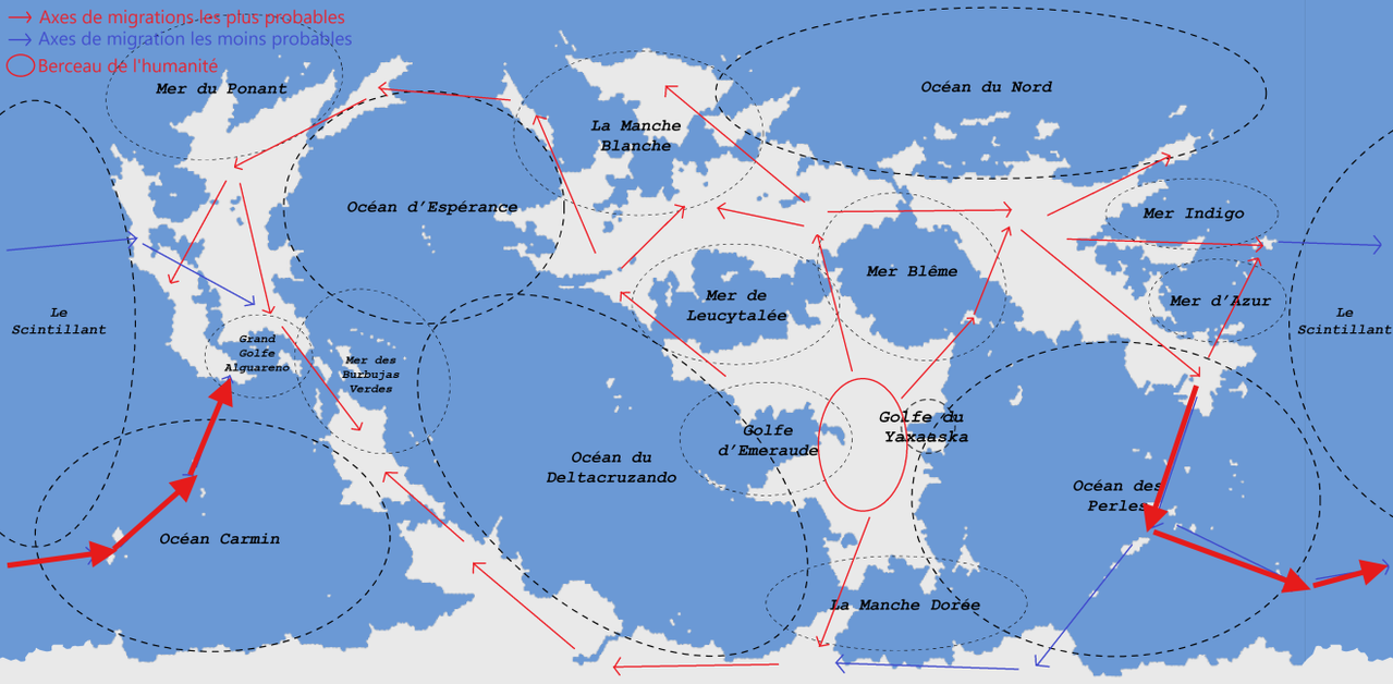 Carte théorique sur les origines de l'humanité sur Kratos Carte théorique sur les origines de l'humanité sur Kratos
