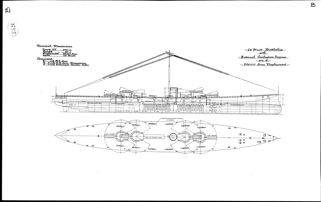 Plan & side view 29,000t design