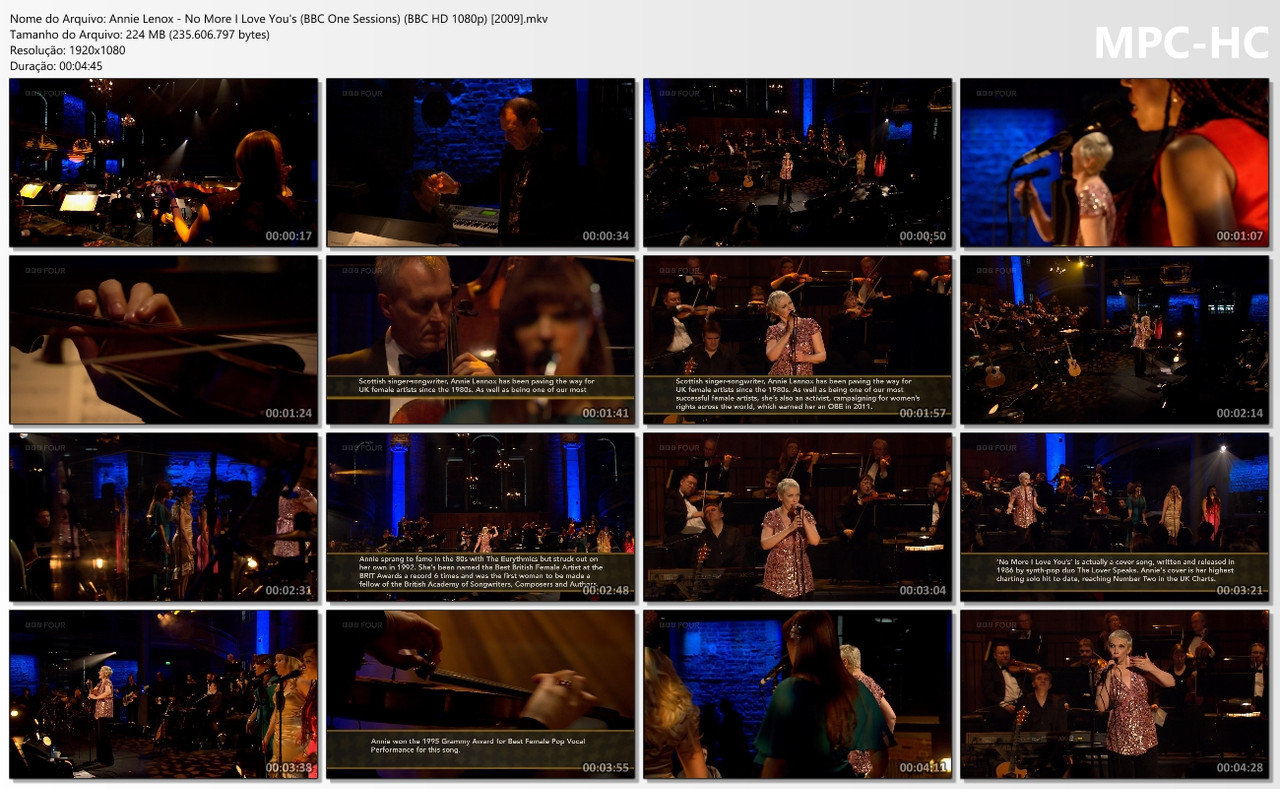 Annie Lenox - No More I Love You's (BBC One Sessions) (BBC HD 1080p) [2009].ts