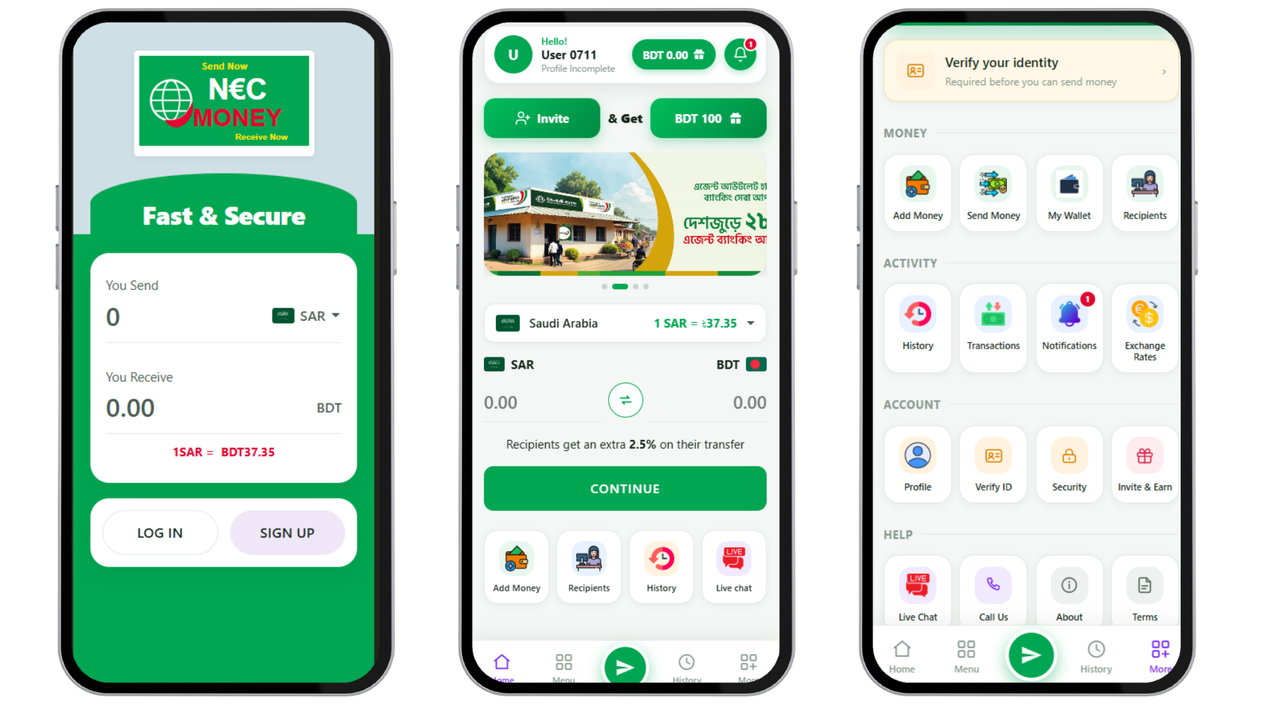 Remittance Apps | রেমিট্যান্স অ্যাপ