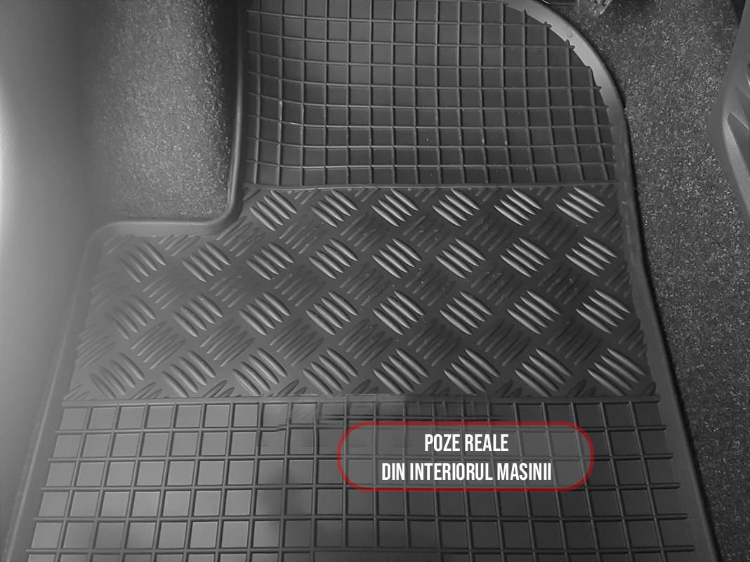 Set 4 covorase Fiat 500 Hybrid 2020-prezent, din cauciuc 100%, compatibile cu autoturismul FIAT 500