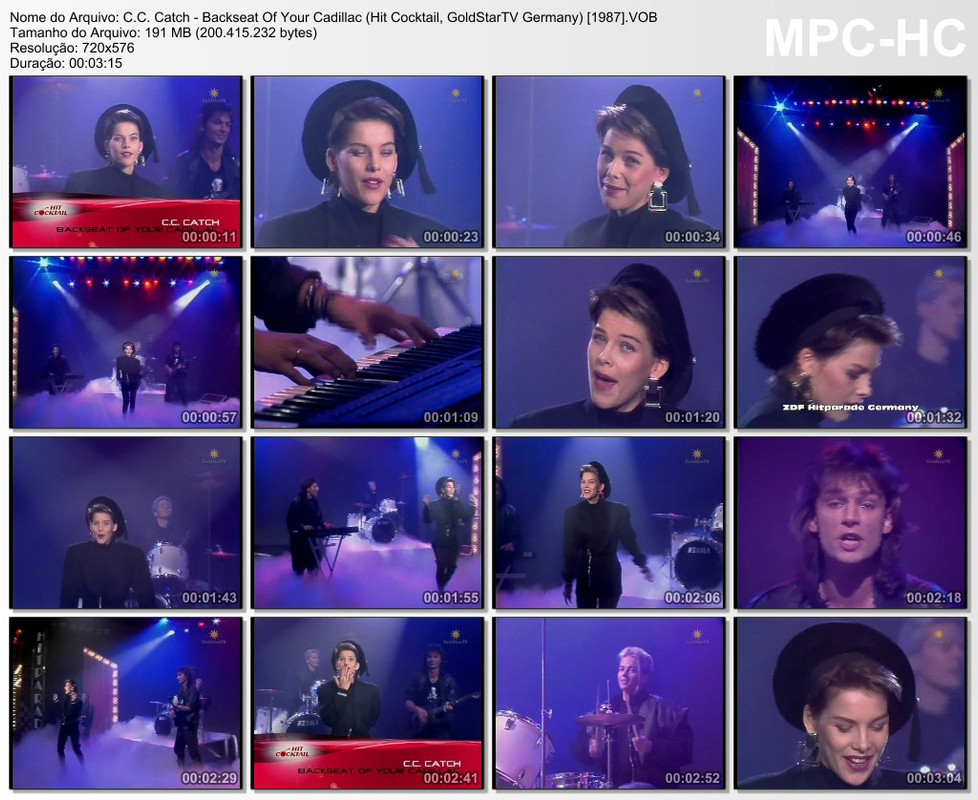 C.C. Catch - Backseat Of Your Cadillac (Hit Cocktail, GoldStarTV