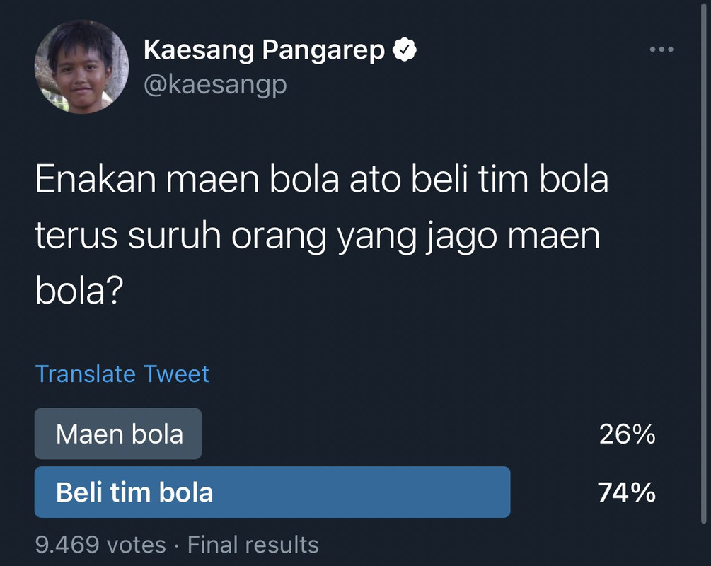Putra bungsu Presiden Jokowi, Kaesang Pangarep dikabarkan membeli saham salah satu klub sepak bola Bali United.
