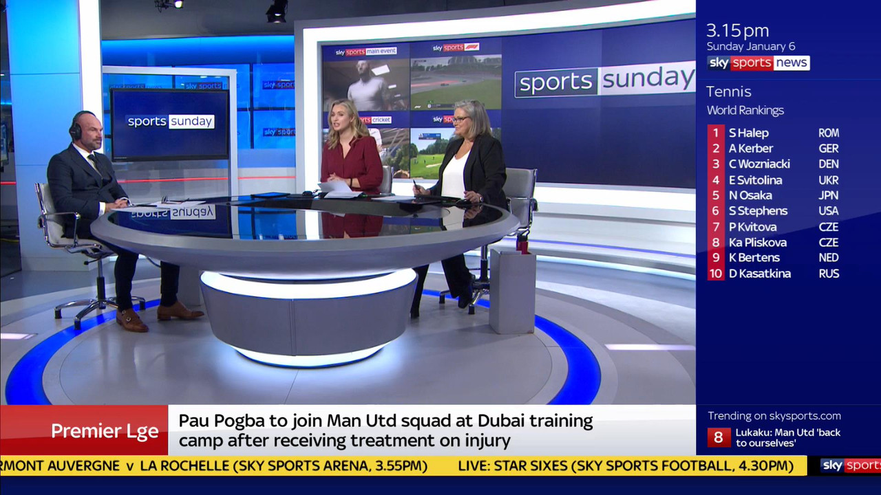 06 January - 12.00.00 - Sports Sunday. Stay in touch with the ne