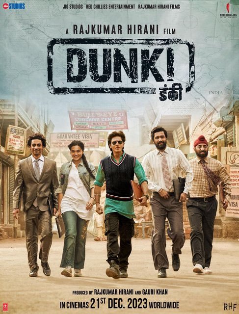 Dunki (2023) Hindi NF HEVC HDRip x265 AAC 1080p 720p 480p ESub