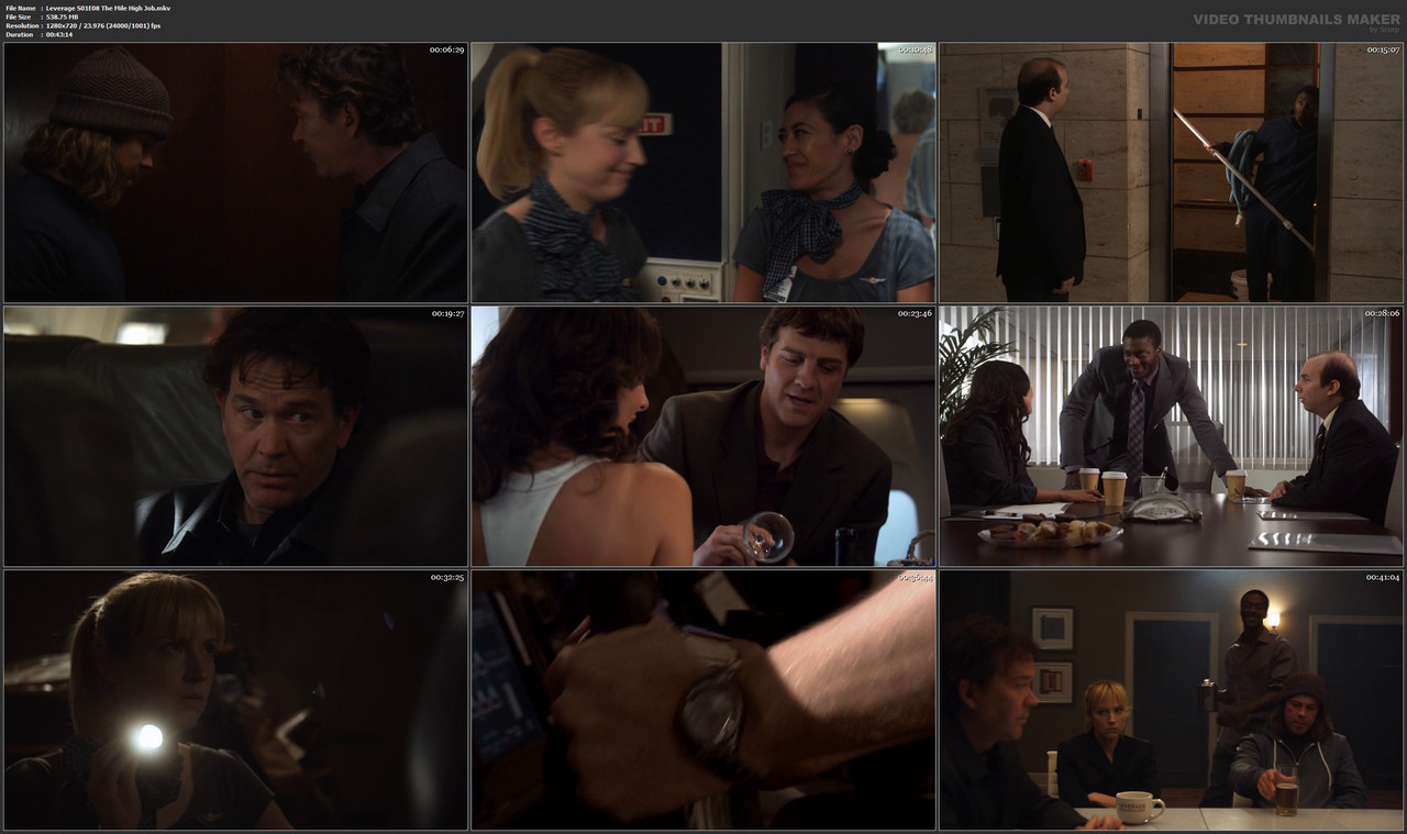 Leverage S01E08 The Mile High Job.mkv