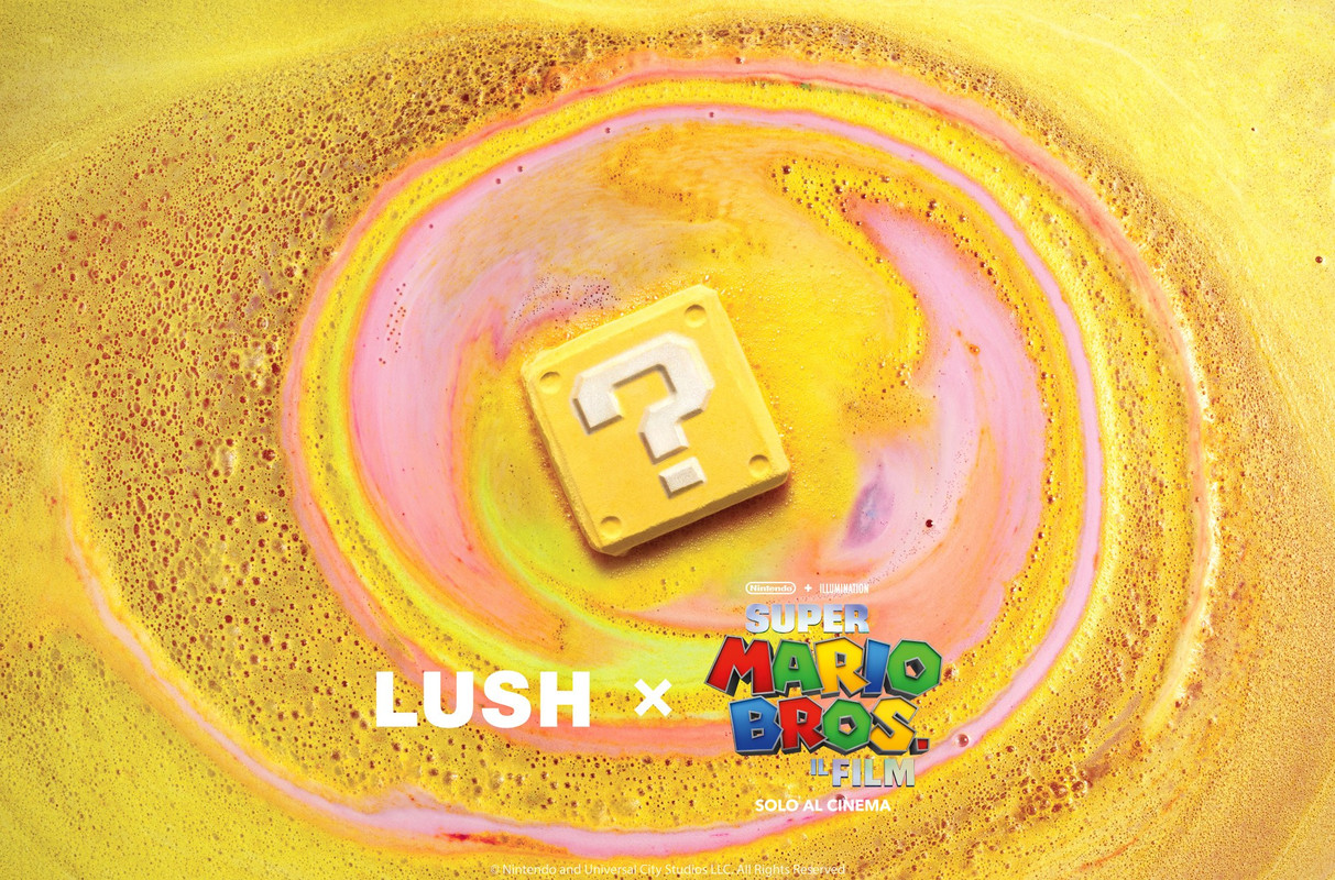 Lush X Super Mario Bros, la collezione da bagno