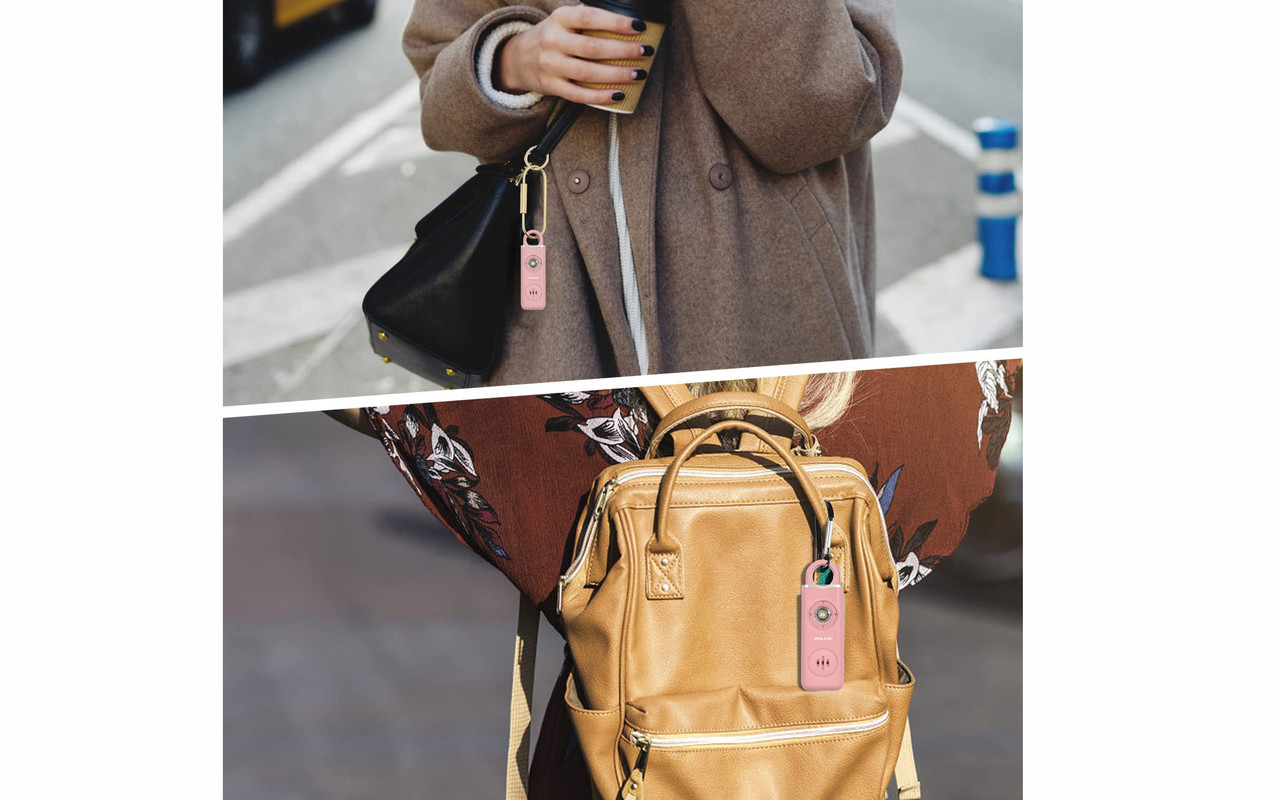 police-personal-alarm-keychain-for-women-rechargeable-pink