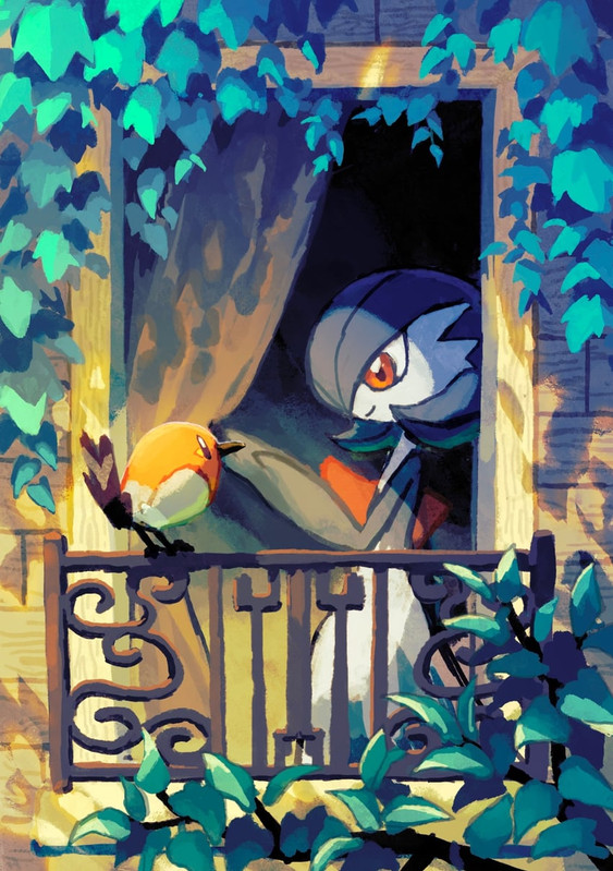 gardevoir-and-fletchling-pokemon-drawn-b