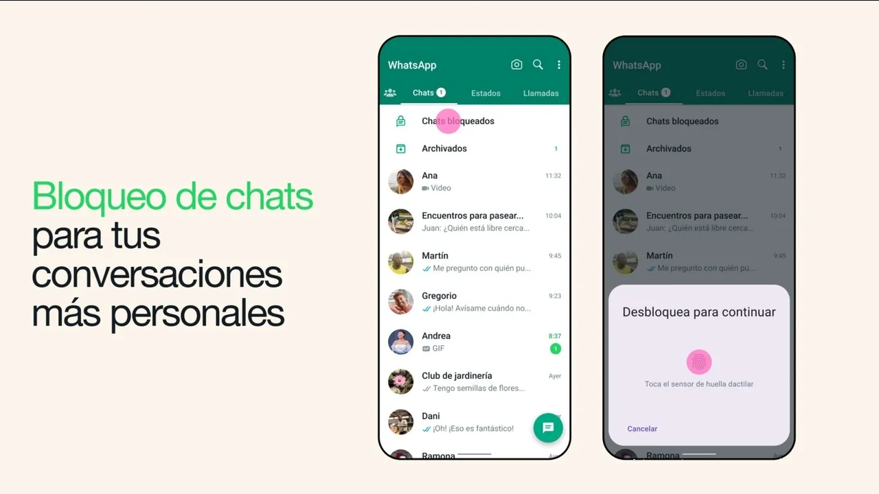 WhatsApp: Pasos para el bloqueo de chats para todos tus dispositivos