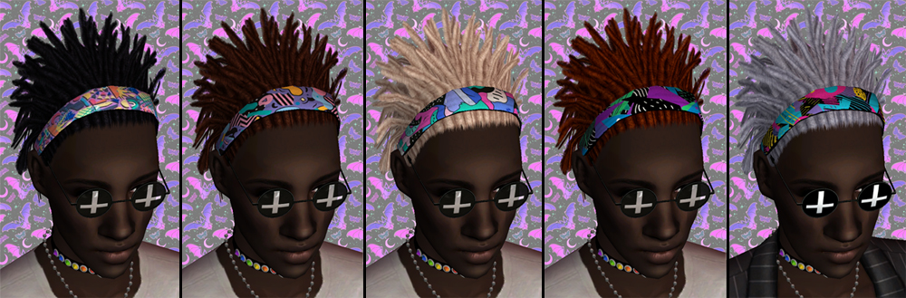 Dreads band tan default hair headbands