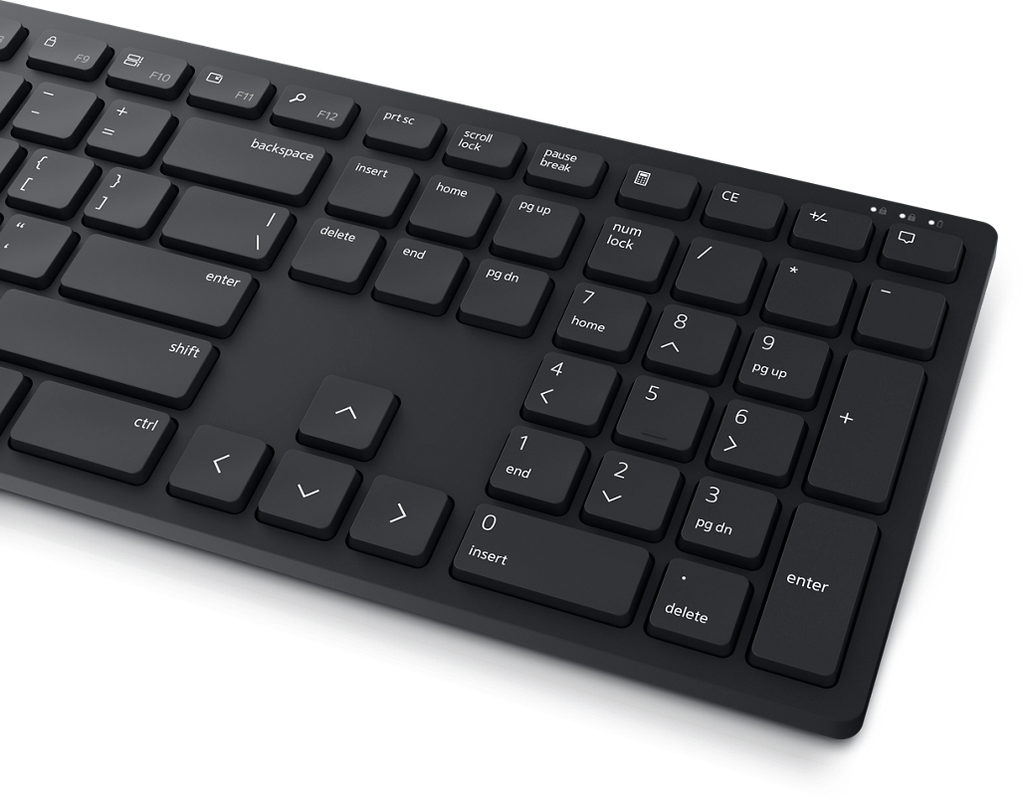 Combo de teclado y mouse inalámbrico Dell Pro KM5221W en color negro.