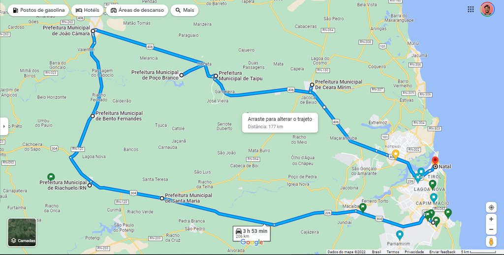 Rota do Maps