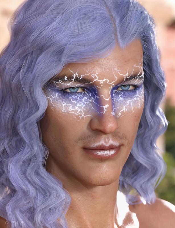 FLO 2 Makeup for Genesis 8 Males