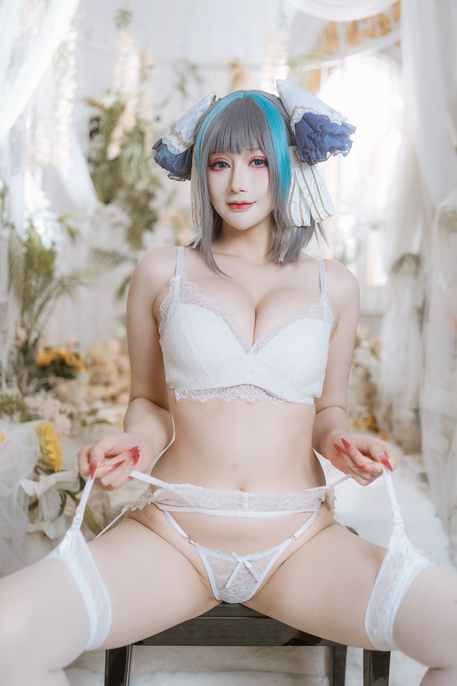 兔胖胖min – 碧蓝航线 柴郡 礼服 Cosplay 高清写真集（40P-674.7MB）插图1