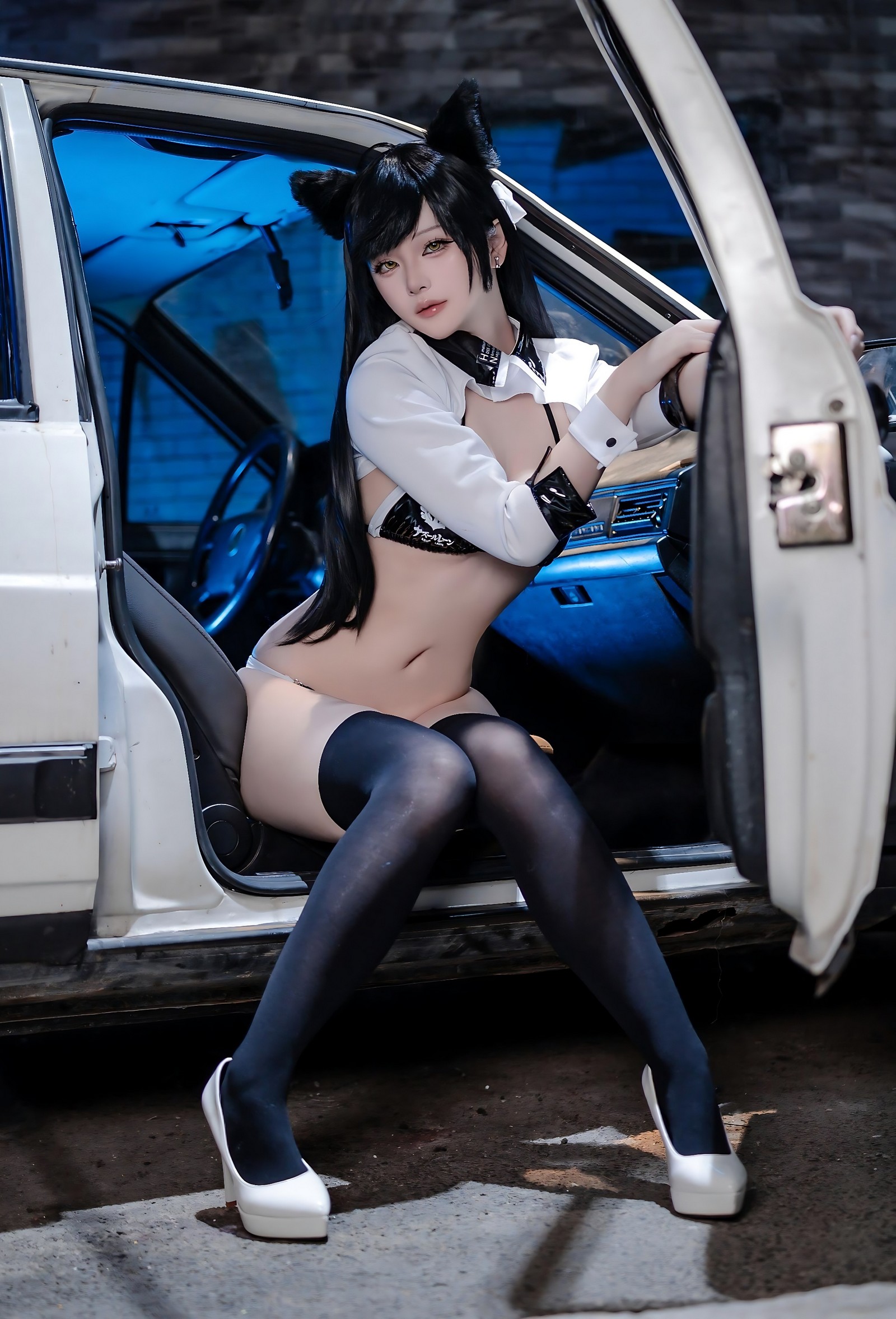 屿鱼 Yuyu 碧蓝航线 爱宕 赛车服 Cosplay 写真图集（114P｜142MB）插图3